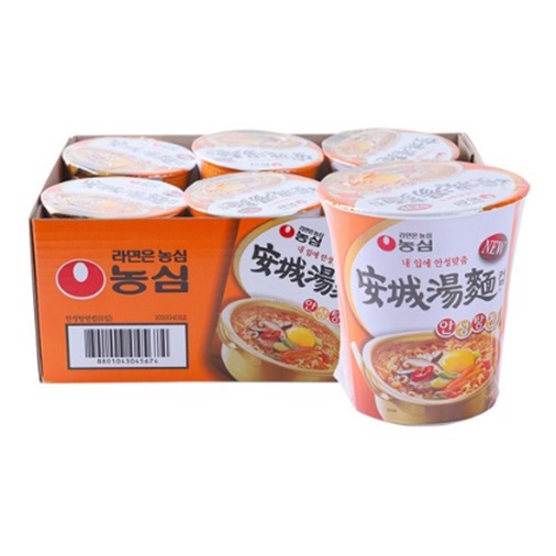 농심 안성탕면 컵라면 小 66g*6개 (소용량) 