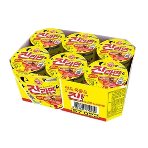 오뚜기 진라면 매운맛 컵라면 小 65g * 6입 (소용량)  