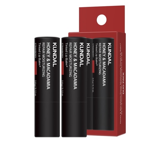 쿤달 허니 앤 마카다미아 틴티드 컬러 립밤 2개세트