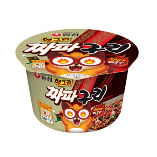  농심 앵그리 짜파구리 큰사발 컵라면 108g (BOX 16개) 