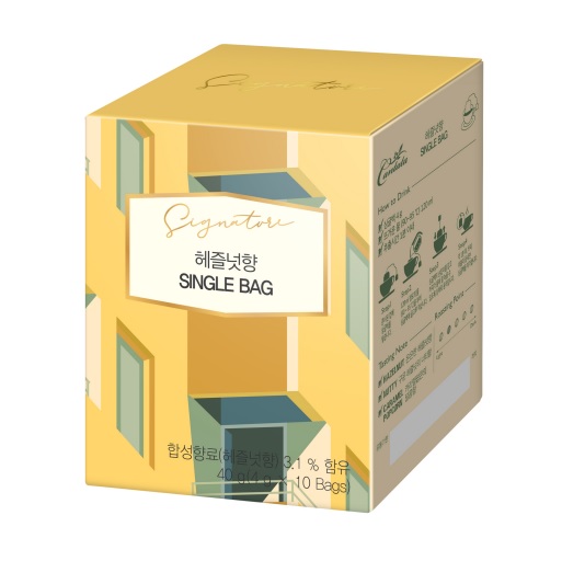 (30%할인)칸타타 원두커피 싱글백 헤이즐넛향 10T 