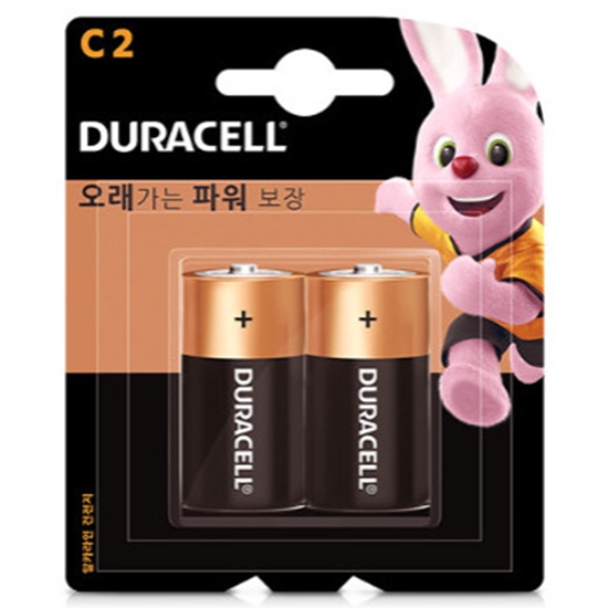 듀라셀 알카라인 건전지 C형 2개입 