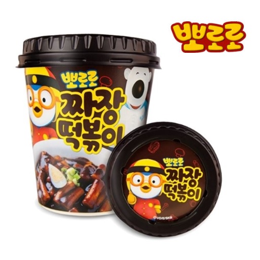 (40%할인) 뽀로로 컵 떡볶이 짜장맛 110g x 4컵