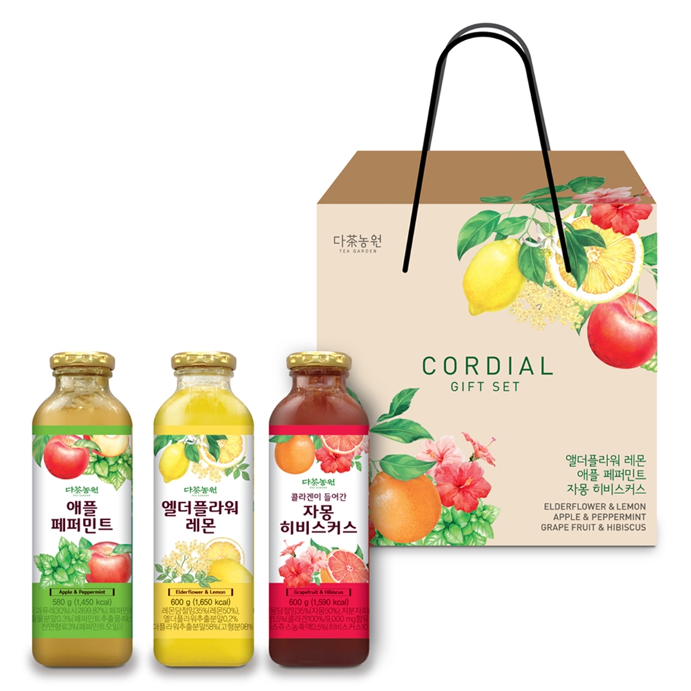 다농원 CORDIAL 코디얼 희석액상음료 3종
