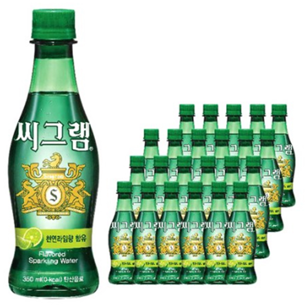 씨그램 라임 탄산수 350ml x 24개입