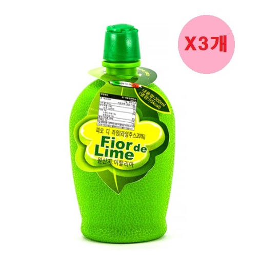 피오디 라임주스 200ml x 3개입
