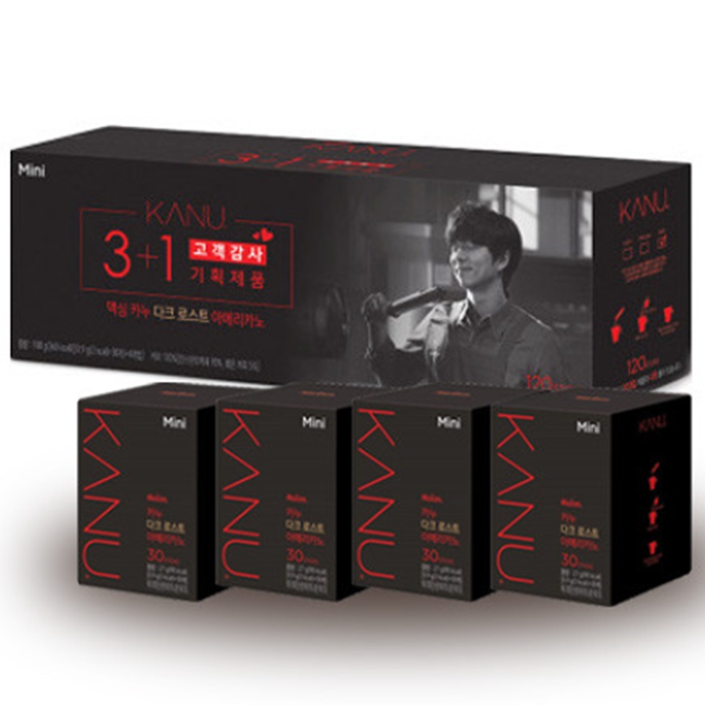 (한정기획) 카누 미니 다크 로스트 30T (3+1증정)