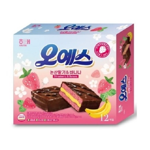 6000 해태 오예스 논산딸기&바나나 12개입