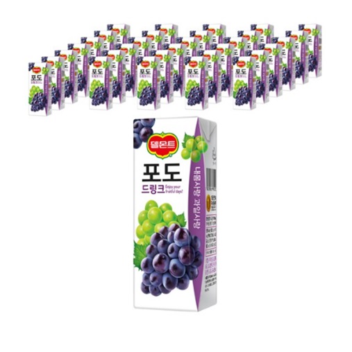 롯데칠성 델몬트 포도 드링크 32팩 BOX