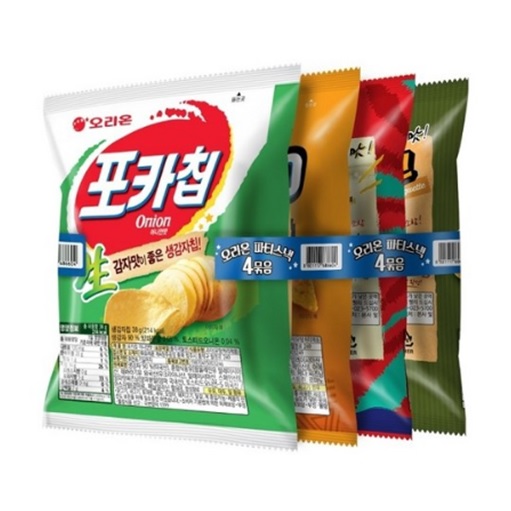오리온 파티스낵 4번들 184g