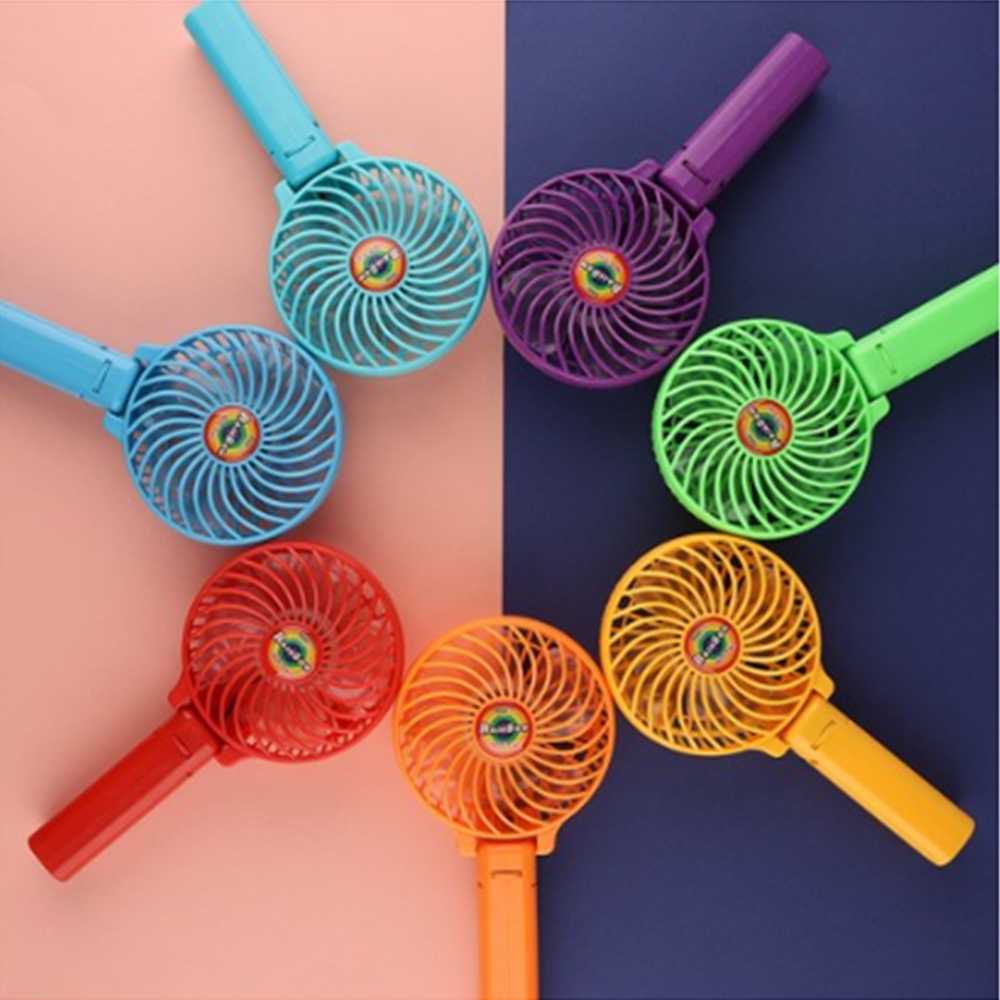 엑소콘 레인보우 미니 팬 선풍기 (Orange컬러)