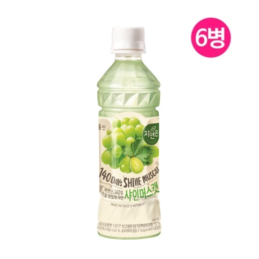 웅진 자연은 샤인머스켓 340ml x 6페트