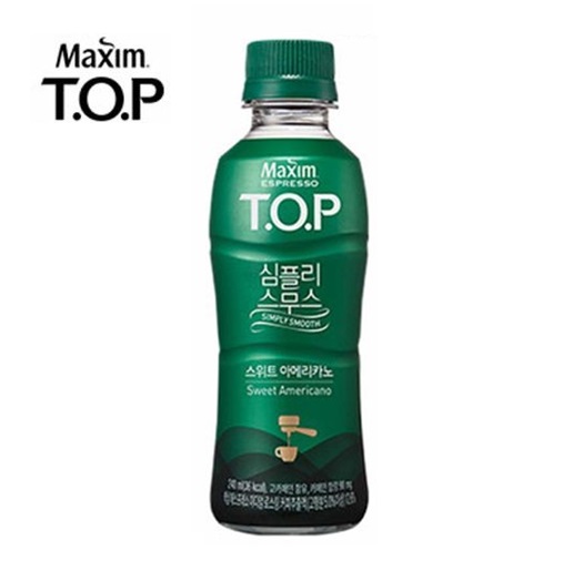맥심 TOP 심플리 스무스 스위트아메리카노 240ml x 4페트 