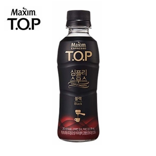 맥심 TOP 심플리 스무스 블랙 240ml x 4페트 