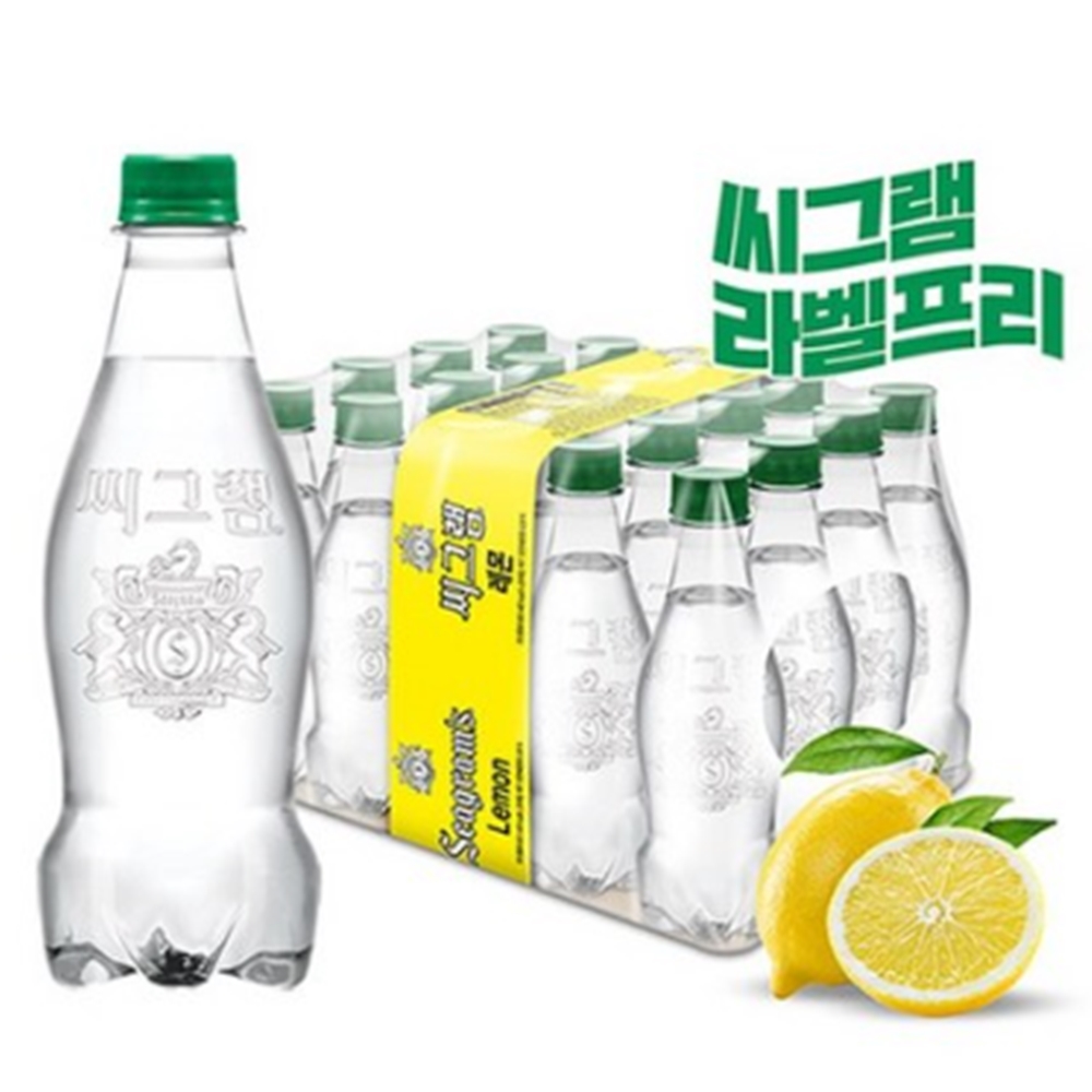 New 무라벨 씨그램 탄산수 레몬 450ml x 20입