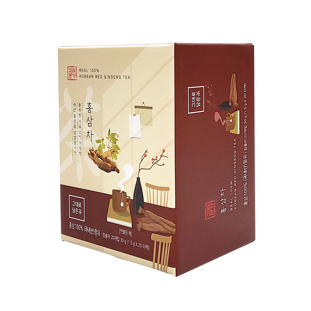 (유통기한임박할인)고려본가 홍삼차 20T (Real 100% Korean Red Ginseng Tea)