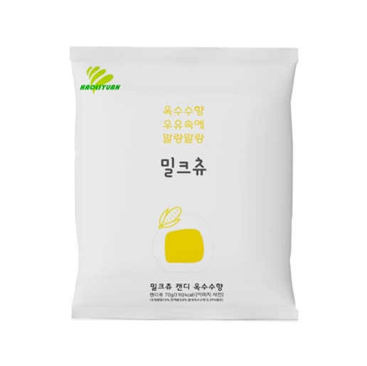 하오리위안 밀크츄 옥수수맛 70g x 4개