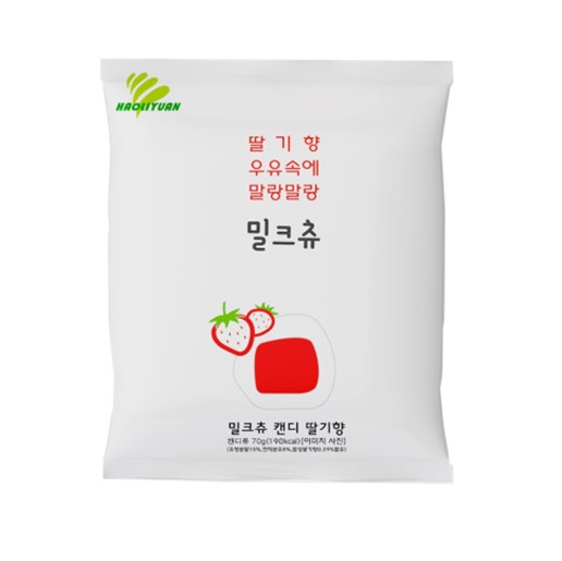하오리위안 밀크츄 딸기맛 70g x 4개