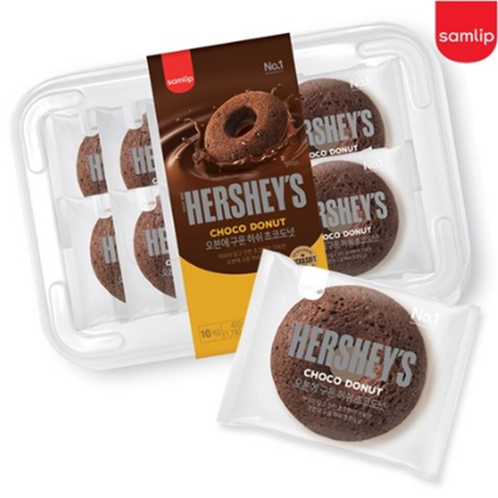 [SPC삼립] 오븐에 구운 초코허쉬 도넛 40g x 10개입