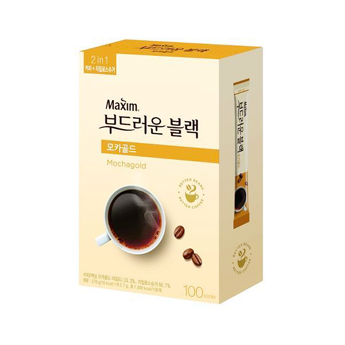 맥심 부드러운 블랙 모카골드 2.7g*100T 
