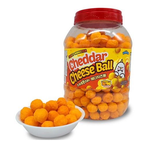 스위트몬스터 체다치즈볼 통 370g