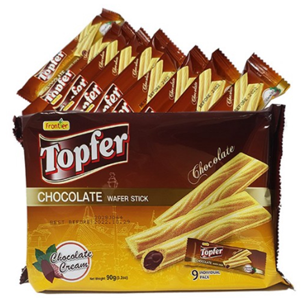 프론티어 탑퍼 Topfer 초콜릿 웨이퍼 스틱 막대 과자 90g x 2개