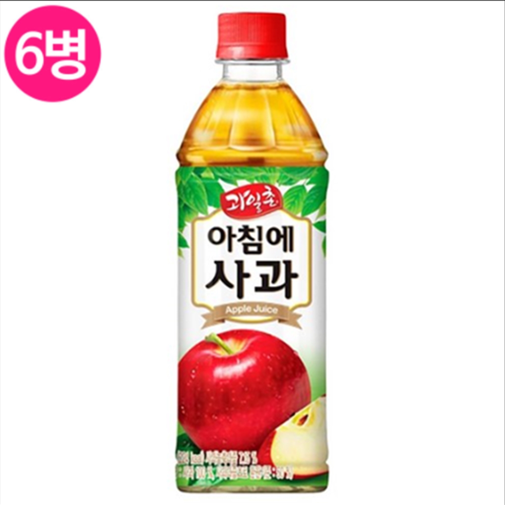 해태 과일촌 아침에사과 500ml x 6페트
