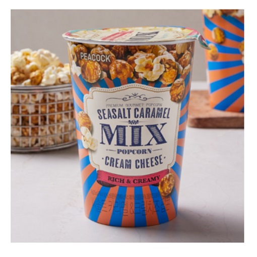 피코크 씨솔트카라멜&크림치즈팝콘45g