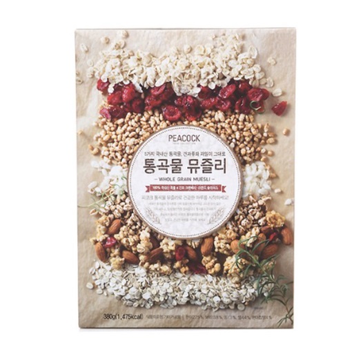 피코크 통곡물 뮤즐리 시리얼 380g