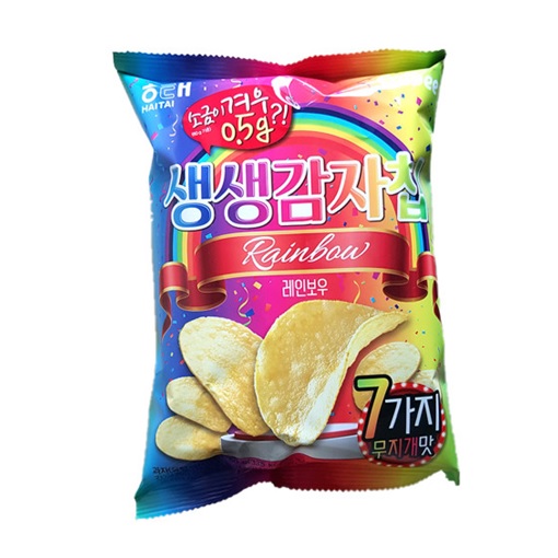 해태 생생감자칩 레인보우 60g