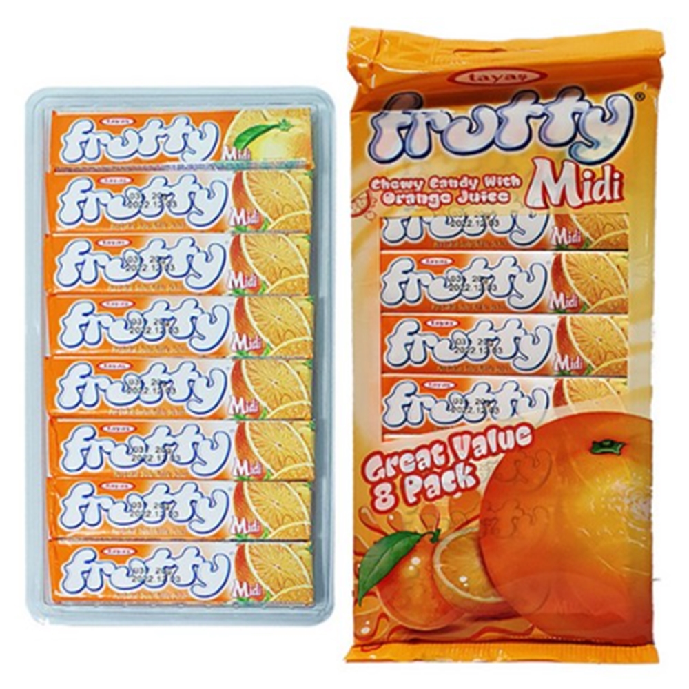 tayas frutty Midi 타야스 프루티 미디 캔디 오랜지맛 160g