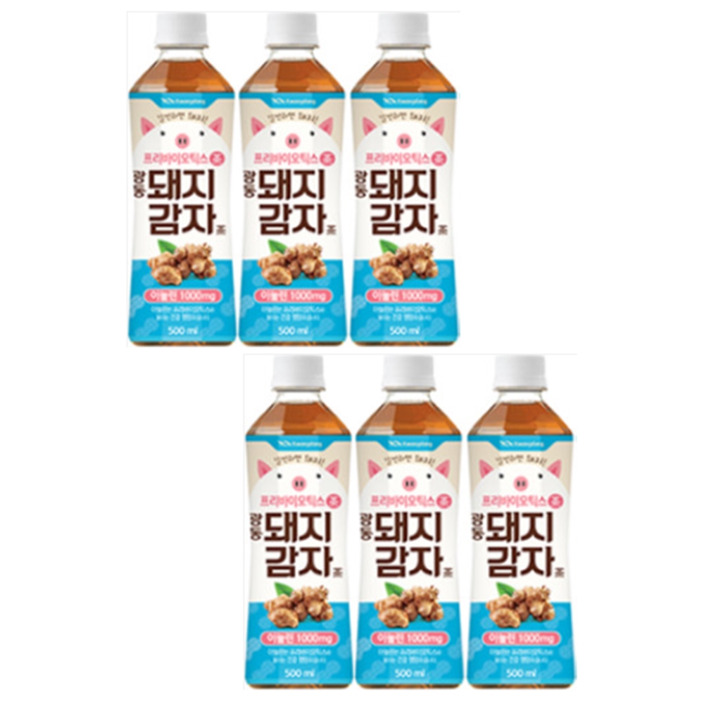 광동 돼지감자차 프로바이오틱스차 500ml x 6병
