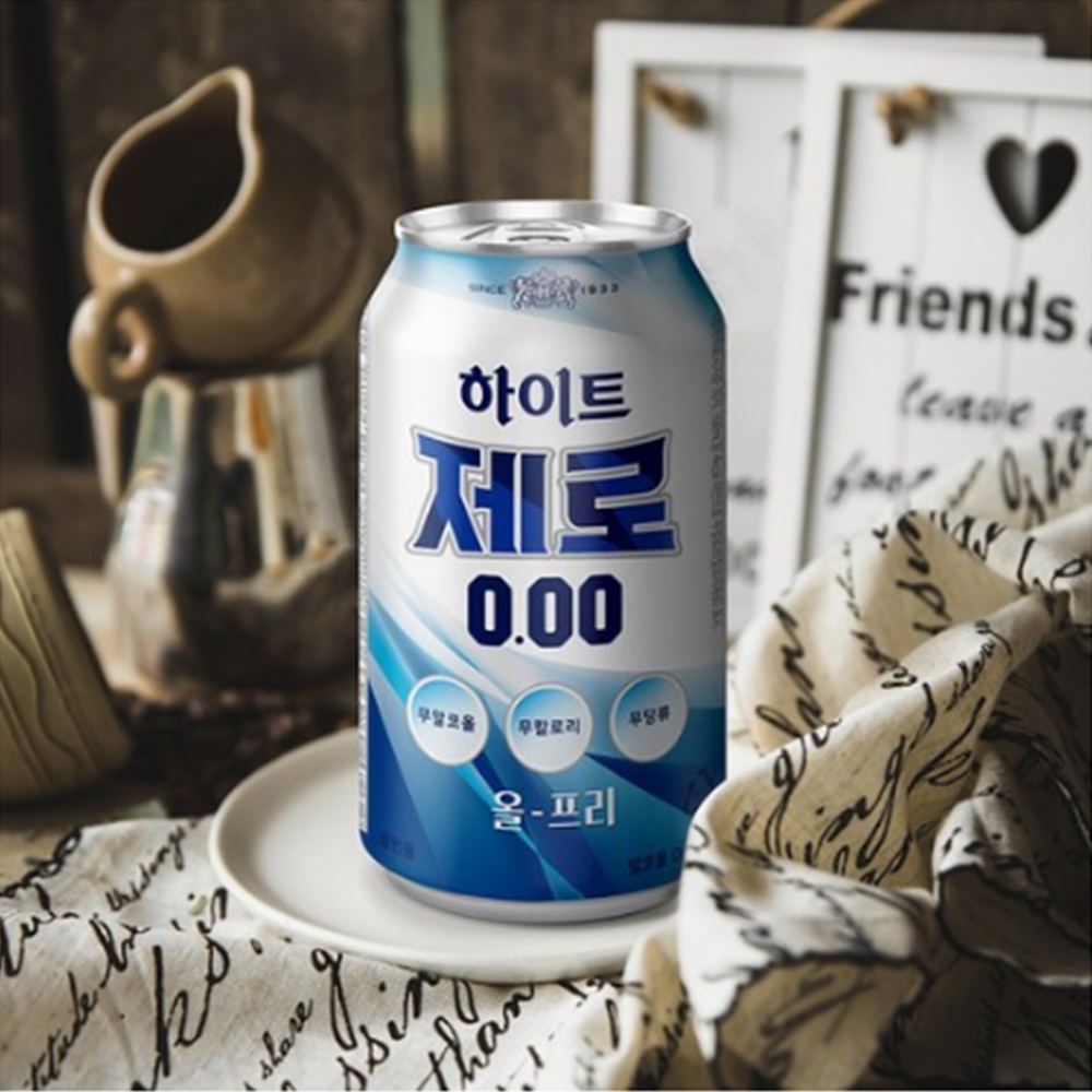 진로 하이트제로 350ml x 6캔 무알코올 맥주맛음료