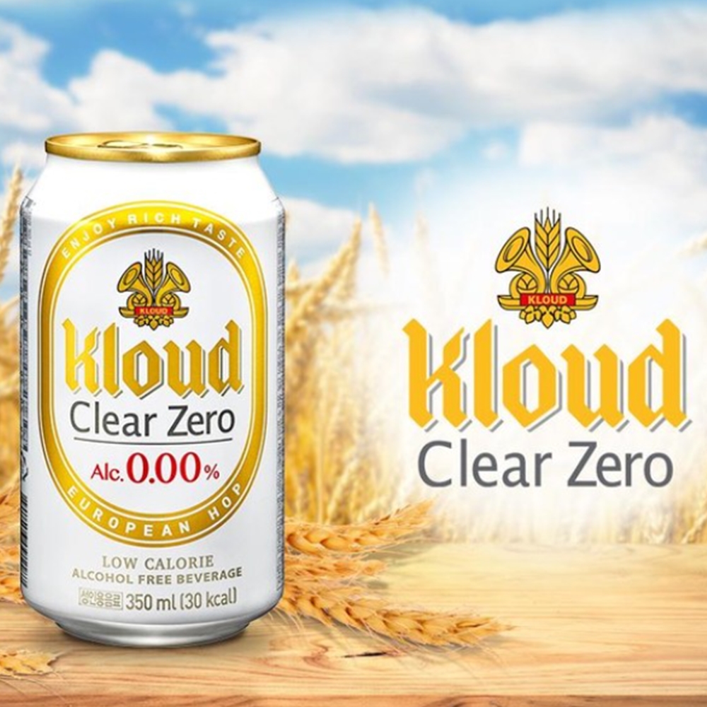 클라우드 클리어제로 350ml x 6캔 무알코올 맥주맛음료