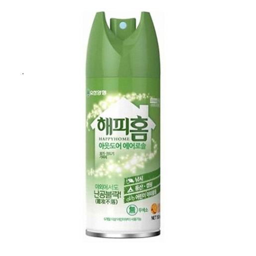 유한양행 모기약 해피홈 아웃도어 에어로솔 150ml