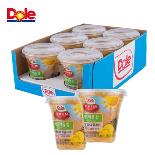 Dole 파인애플 후룻컵 198g x 6컵