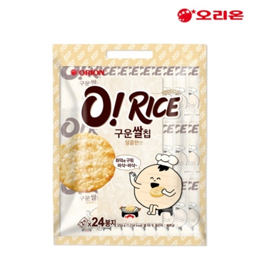 오리온 O!Rice 오라이스 구운쌀칩 달콤한맛 24봉입