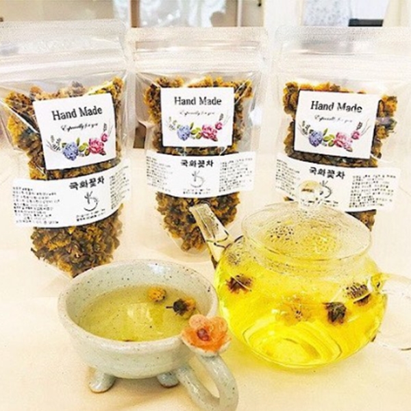 Kot Cha Si Dae 꽃차시대 100%국내산 국화 꽃차 22g