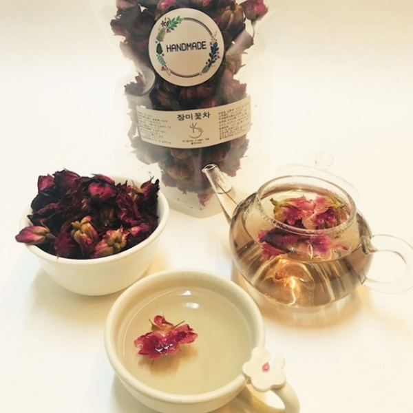 Kot Cha Si Dae 꽃차시대 100%국내산 장미 꽃차 40g