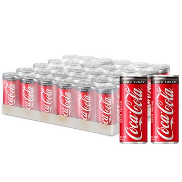 [박스]코카콜라 제로슈거 250ml x 30캔(블랙라벨)