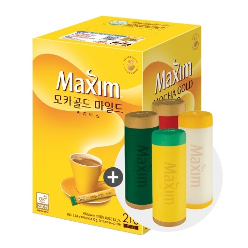 ☆한정☆맥심 모카골드 커피믹스 210T+오피스목베게(색상랜덤)