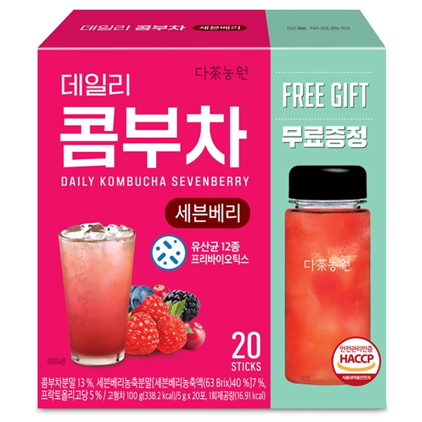 데일리 콤부차 세븐베리 20T + 물병증정기획