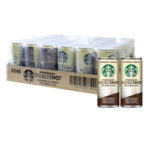 [박스]스타벅스 더블샷 에스프레소&크림 200ml*36캔