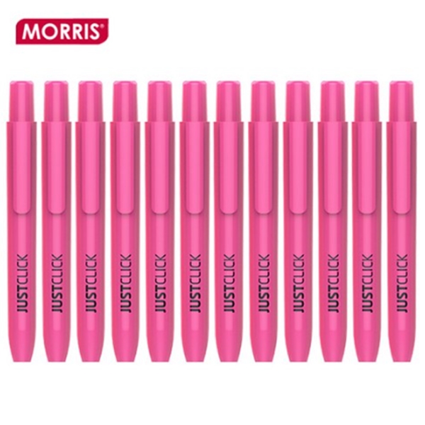 모리스 형광펜M2 (JUSTCLICK) 12개 (핑크,분홍)
