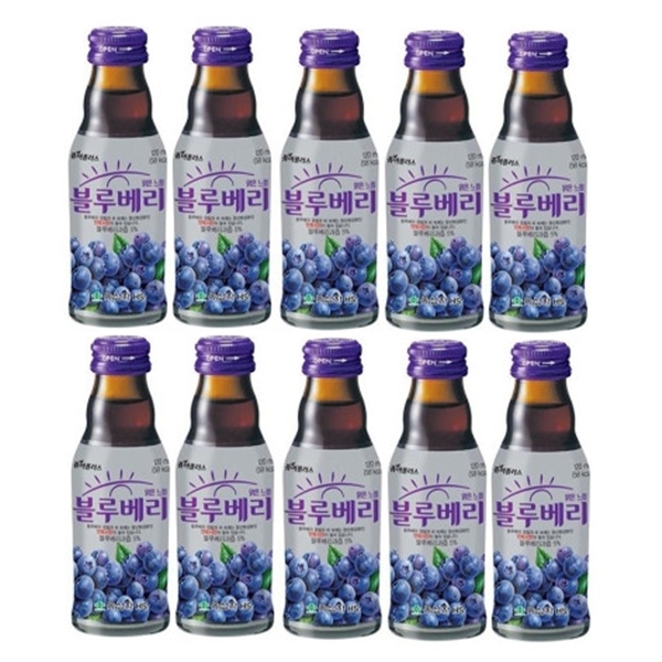 퓨어플러스 맑은느낌 블루베리 120ml x 10병