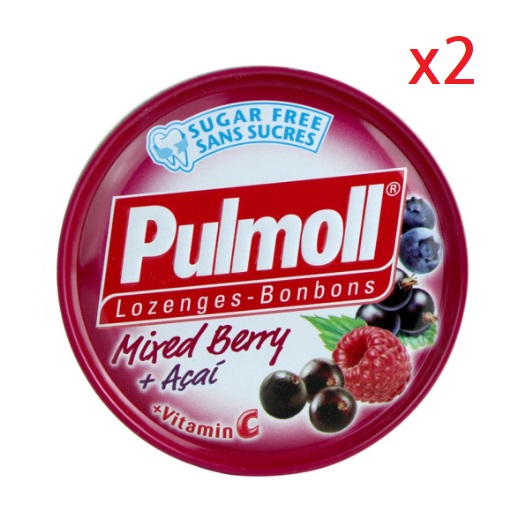 Pulmoll 펄몰 믹스베리 아사이 캔디 45g x 2캔