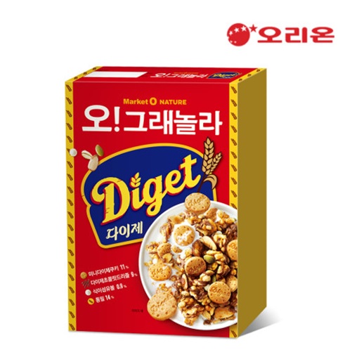 오리온 마켓오 오!그래놀라 다이제 시리얼 250g