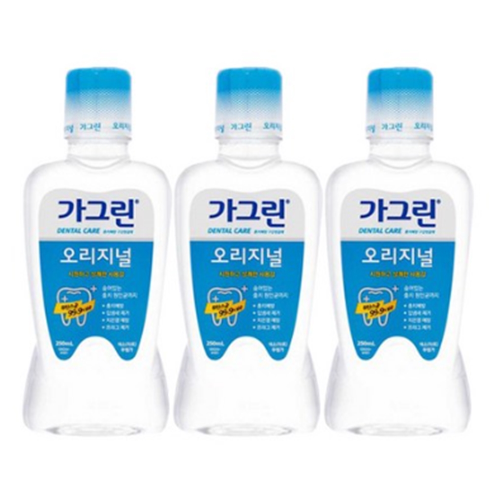 (소용량) 가그린 오리지널 구강청결제 250ml x 3개