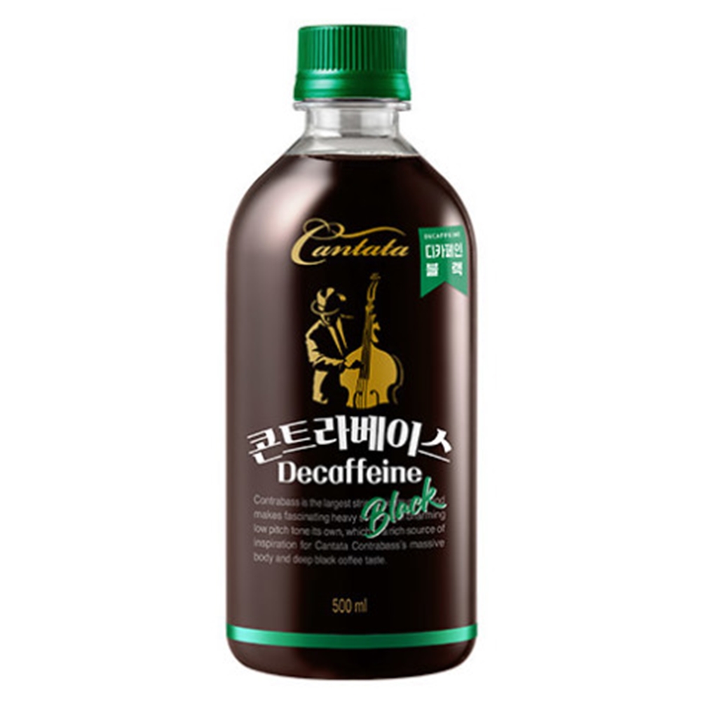 롯데칠성 칸타타 콘트라베이스 디카페인 블랙 500ml x 6병
