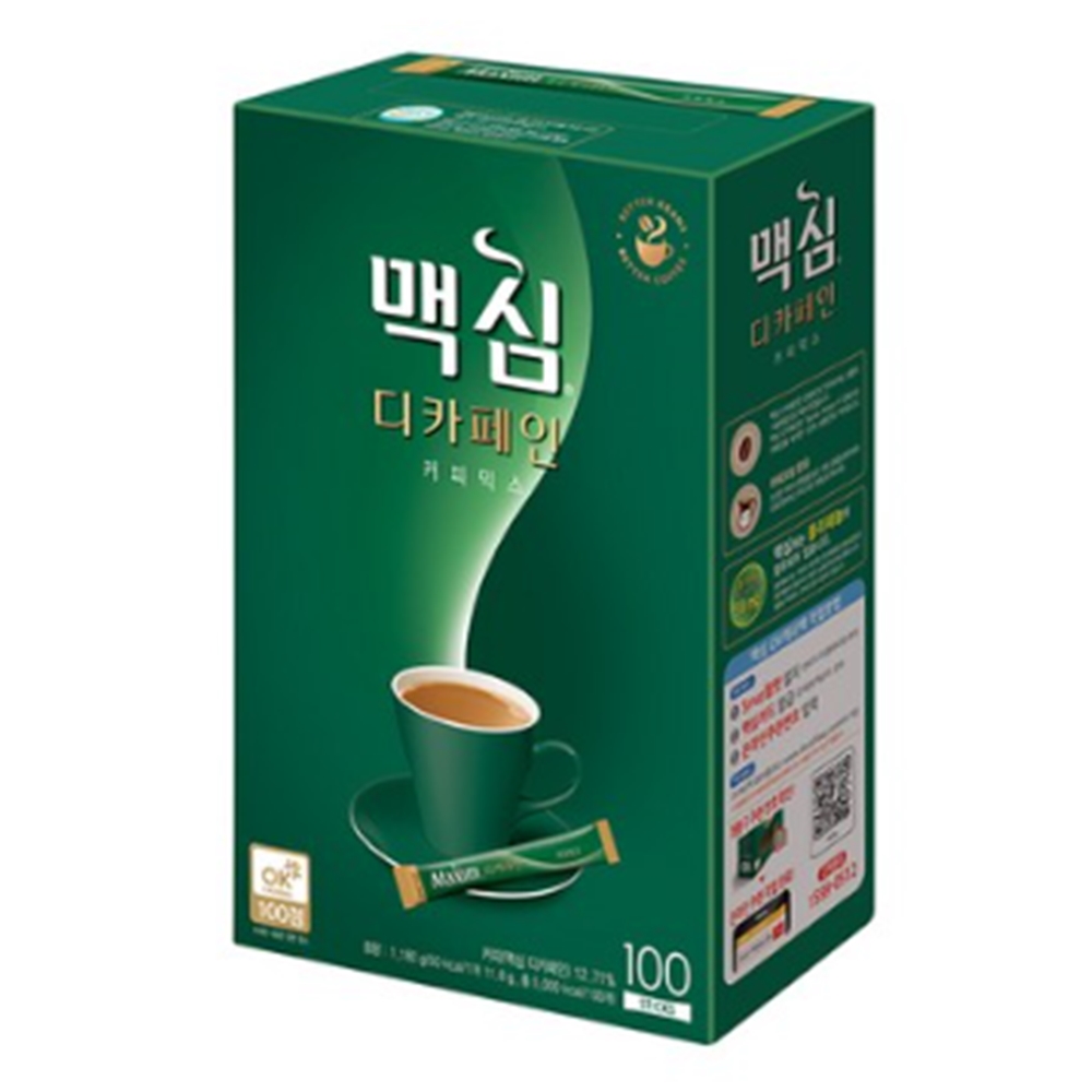 맥심 디카페인 커피믹스 100T 